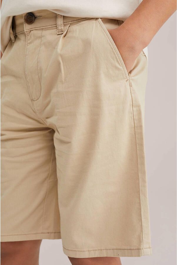 WE Fashion loose fit chino short beige - Foto 3