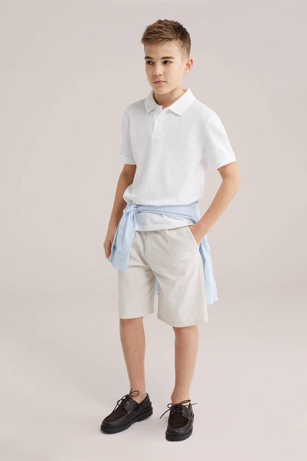 WE Fashion loose fit chino short ecru - Foto 3