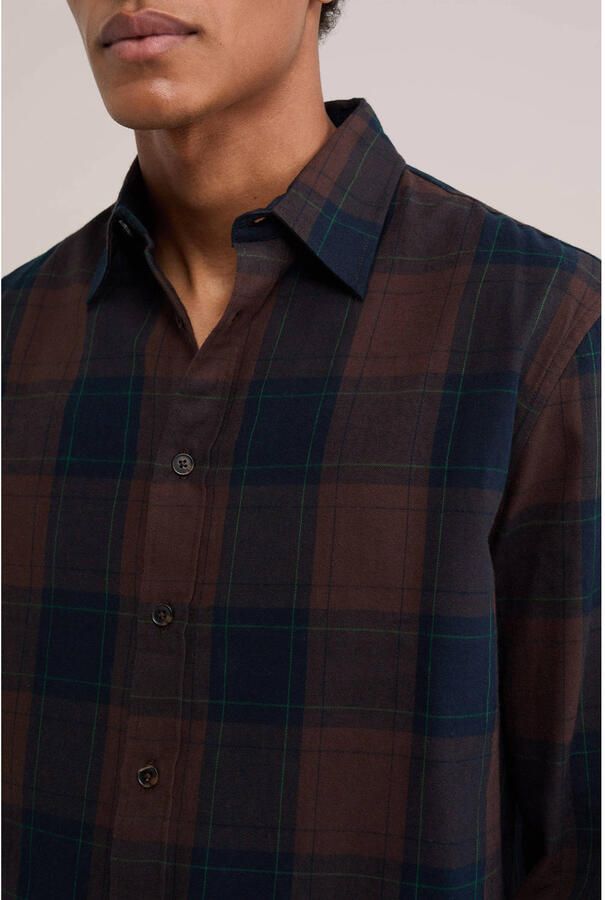 WE Fashion loose fit geruit overhemd blauw - Foto 2