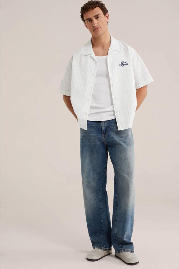 WE Fashion loose fit gestreept overhemd ecru - Foto 3