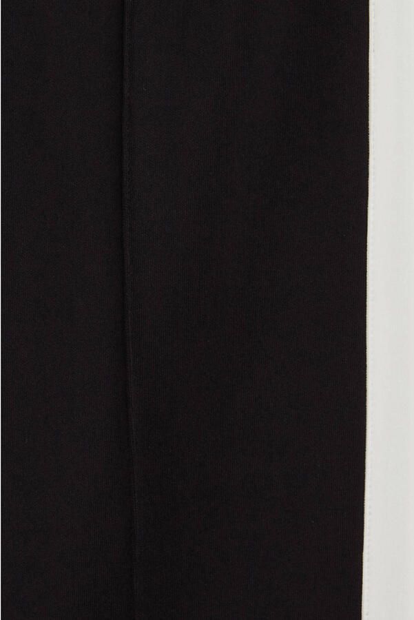 WE Fashion loose fit gestreepte joggingbroek zwart wit - Foto 2