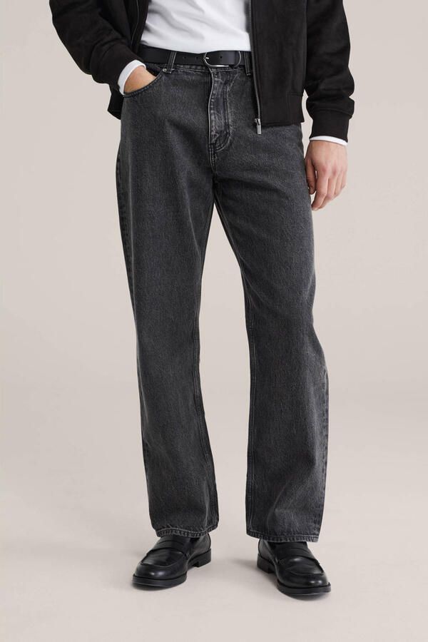 WE Fashion loose fit jeans black denim
