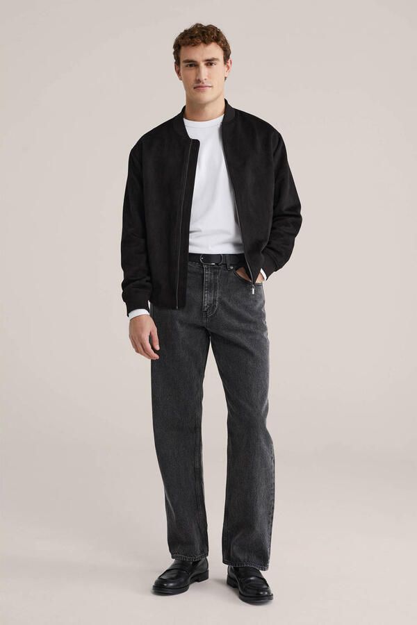 WE Fashion loose fit jeans black denim - Foto 2