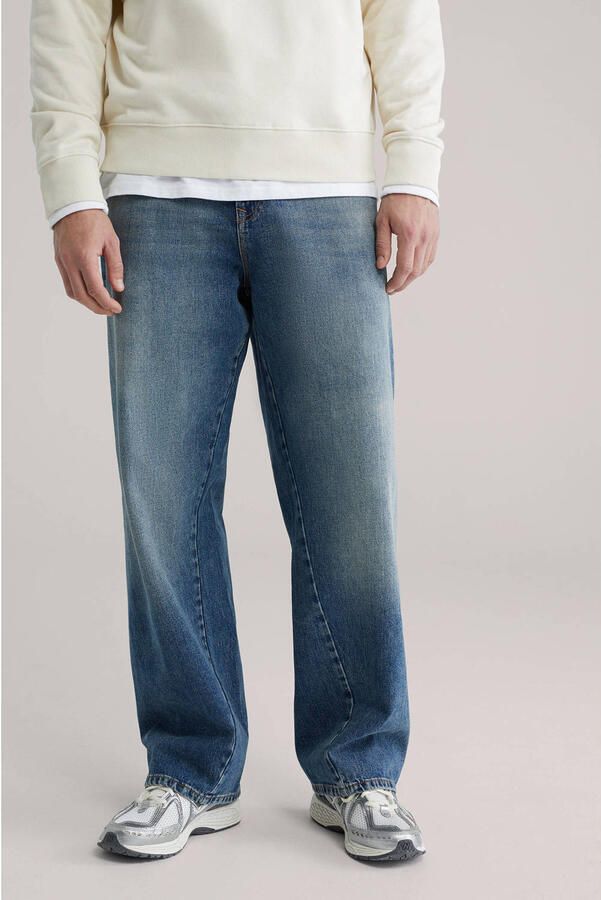 WE Fashion loose fit jeans blauw