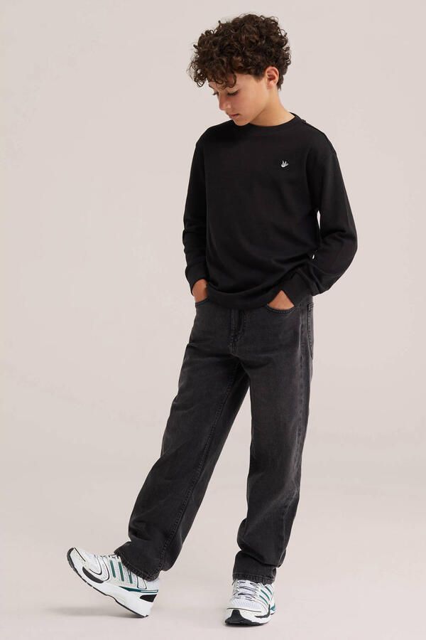 WE Fashion Blue Ridge loose fit jeans zwart - Foto 3