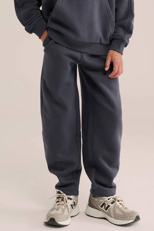 WE Fashion loose fit joggingbroek antraciet