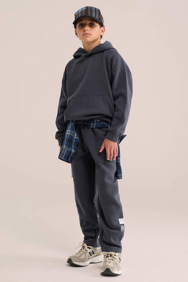 WE Fashion loose fit joggingbroek antraciet - Foto 2