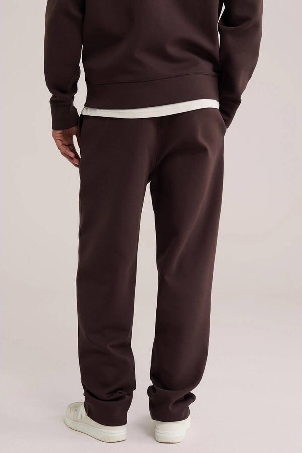 WE Fashion loose fit joggingbroek donkerbruin - Foto 3