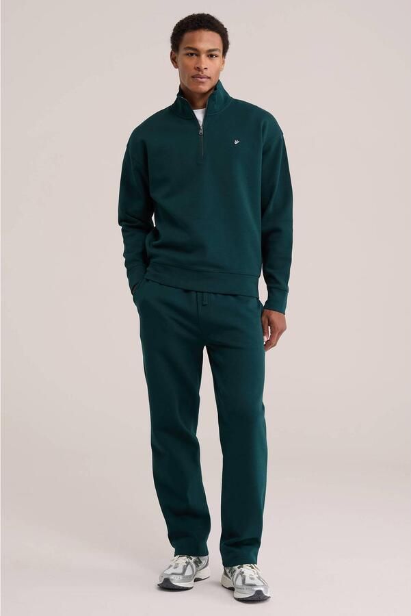 WE Fashion loose fit joggingbroek donkergroen - Foto 3
