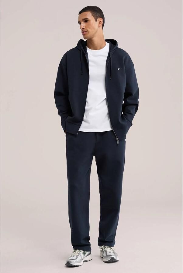 WE Fashion loose fit joggingbroek heavy blue - Foto 2