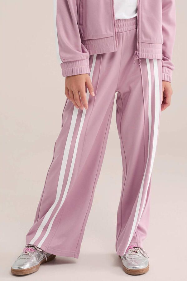 WE Fashion loose fit joggingbroek lichtroze