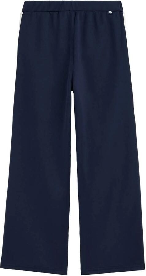 WE Fashion loose fit joggingbroek marineblauw wit - Foto 3