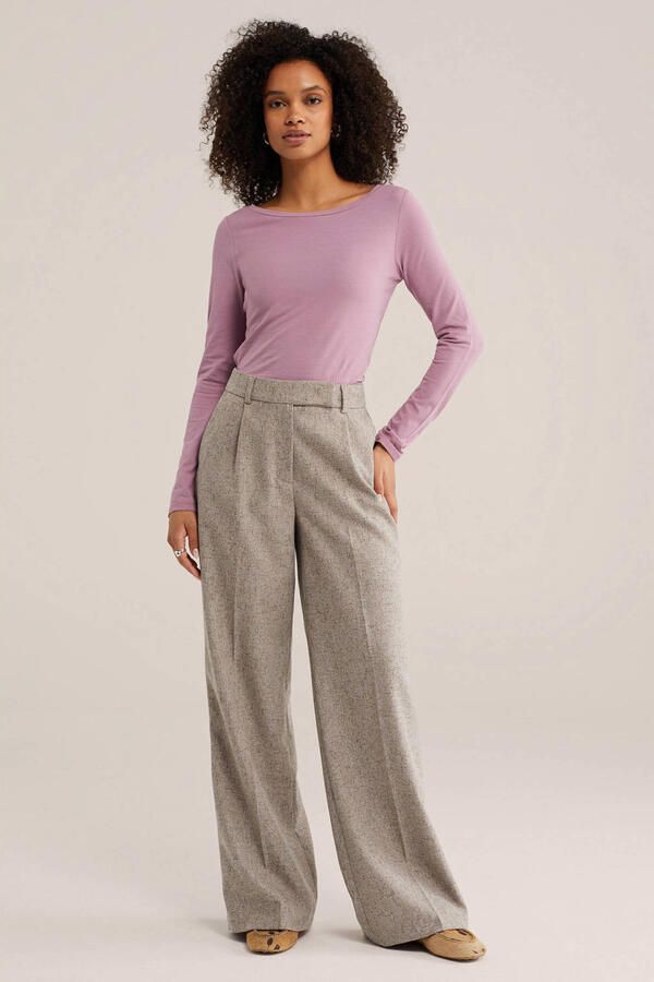 WE Fashion loose fit longsleeve roze - Foto 2