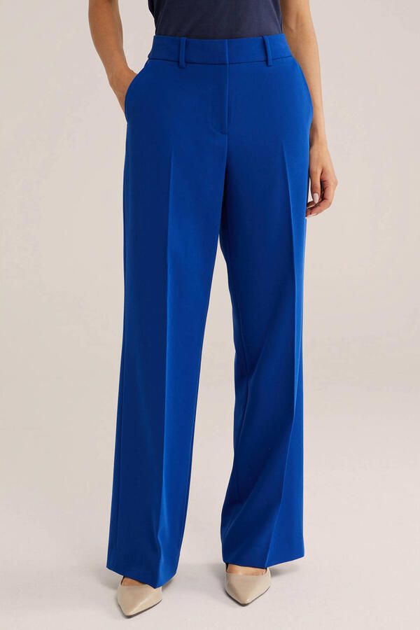 WE Fashion loose fit pantalon blauw