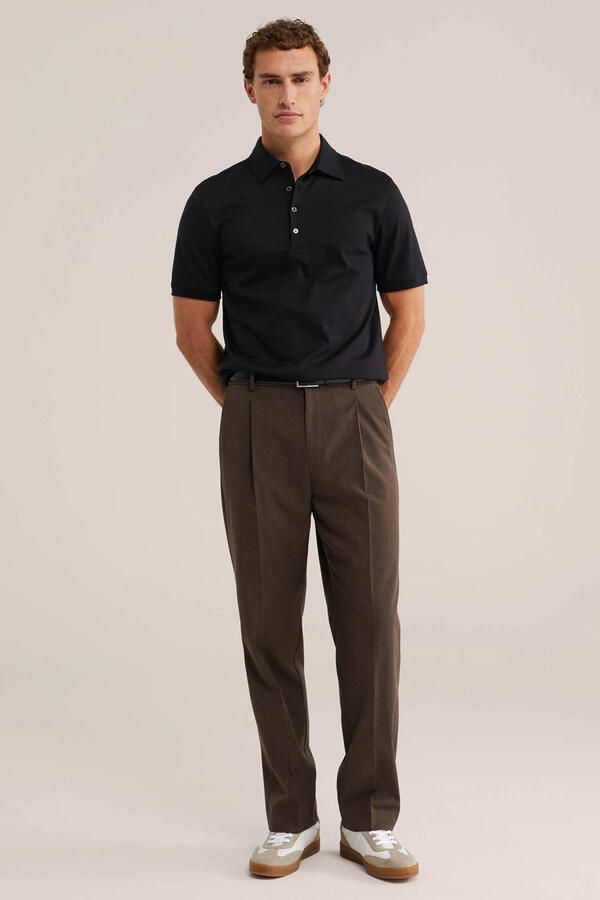 WE Fashion loose fit pantalon chocolate