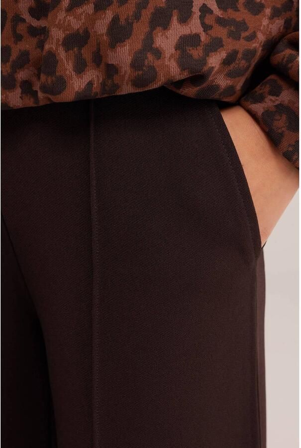 WE Fashion loose fit pantalon donkerbruin - Foto 2