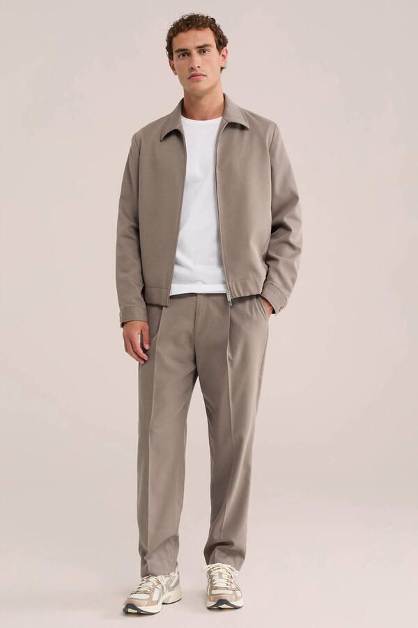 WE Fashion loose fit pantalon taupe - Foto 3