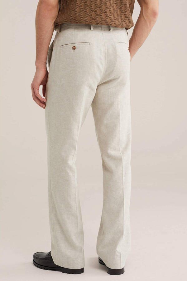 WE Fashion loose pantalon met linnen ecru - Foto 3