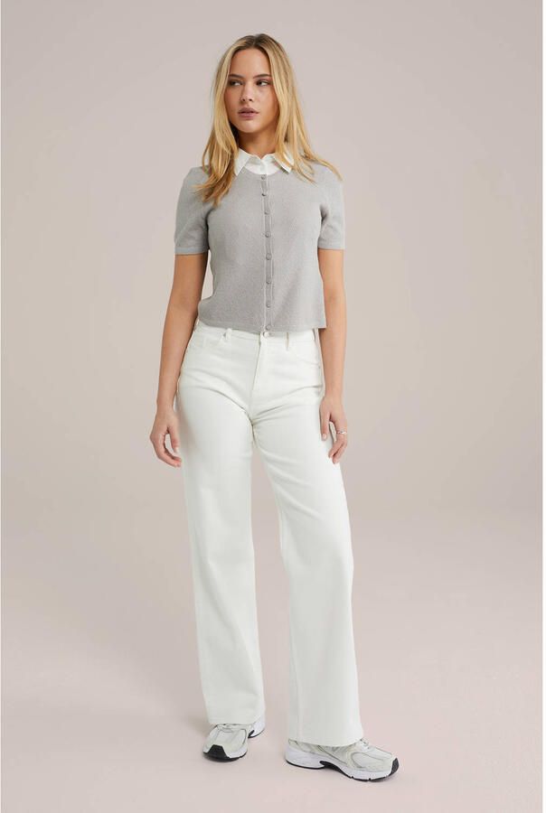 WE Fashion losse kraag wit