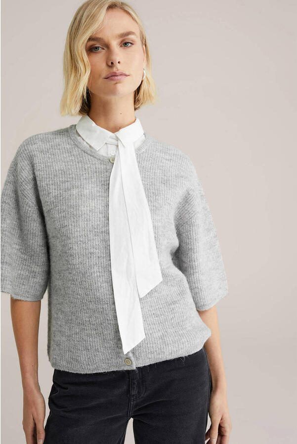 WE Fashion losse kraag wit