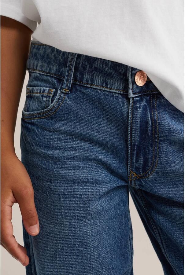 WE Fashion low waist wide leg jeans blauw - Foto 2
