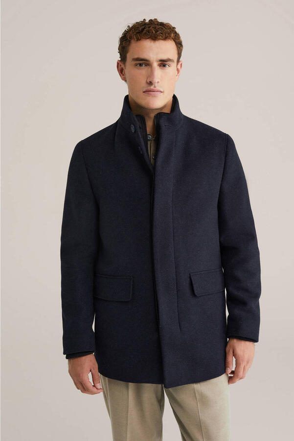 WE Fashion manteljas donkerblauw