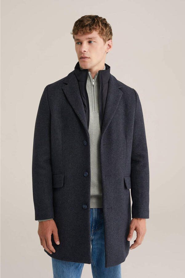WE Fashion manteljas donkerblauw