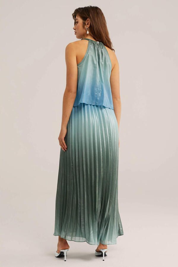 WE Fashion maxi jurk donkergroen - Foto 3