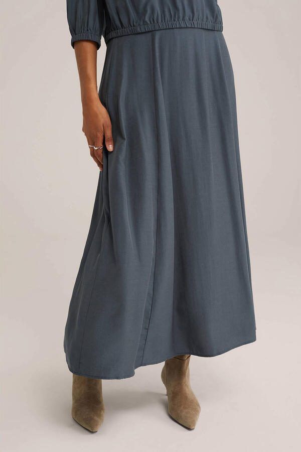 WE Fashion maxi rok grijsblauw - Foto 1