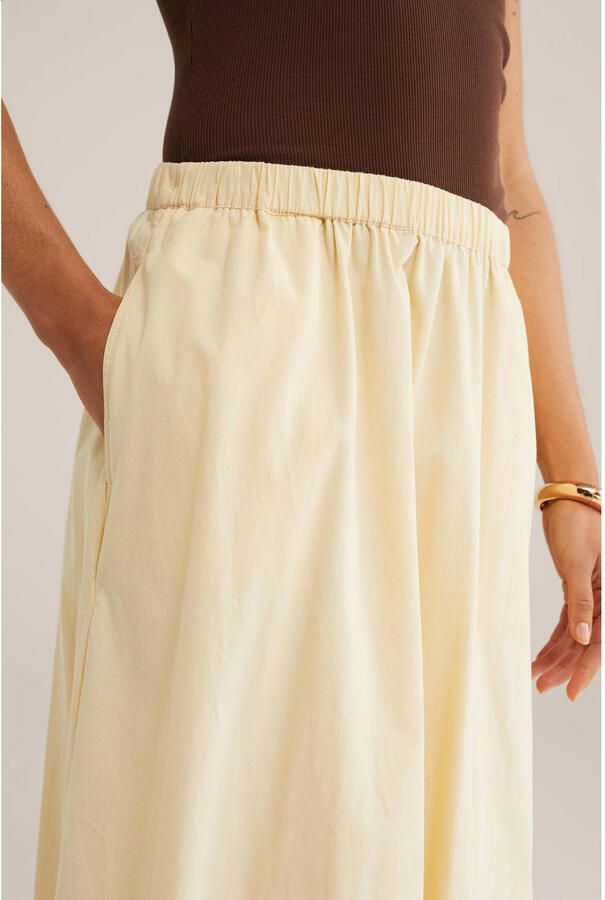 WE Fashion maxi rok lichtgeel - Foto 2
