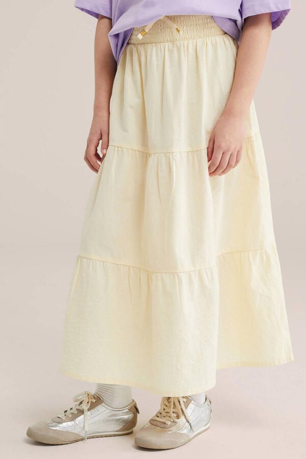WE Fashion maxi rok lichtgeel