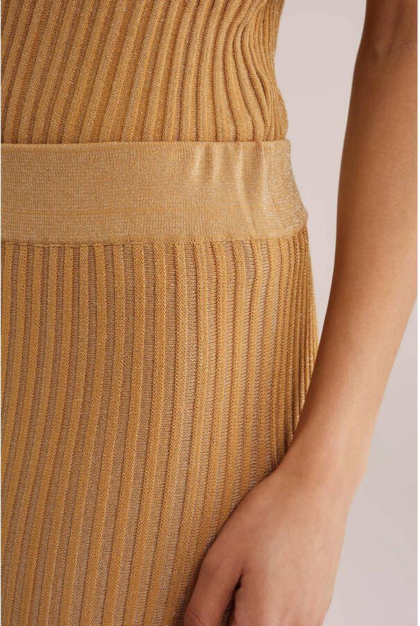 WE Fashion maxi rok met lurex oker - Foto 2