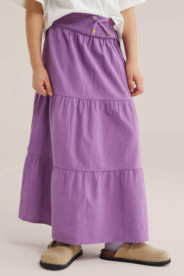 WE Fashion maxi rok paars