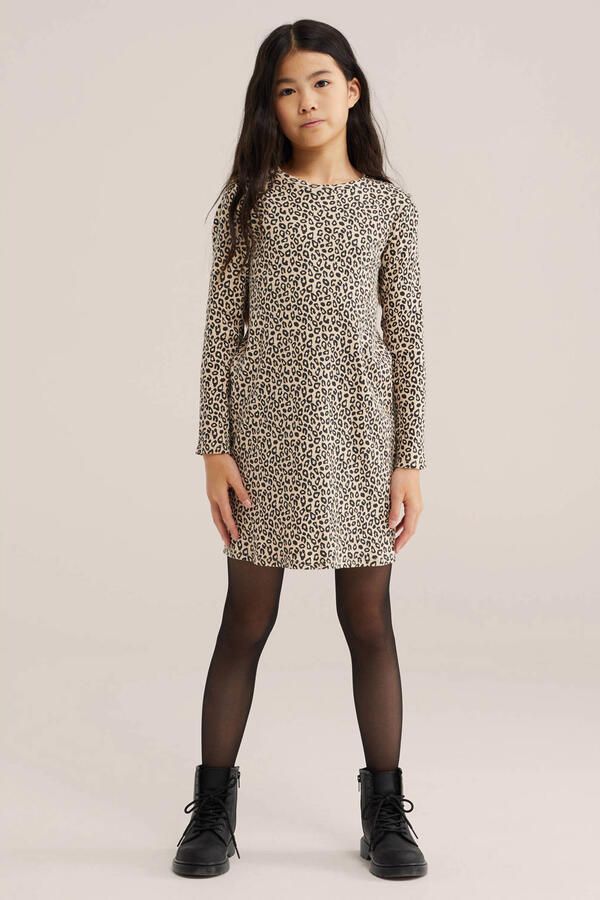 WE Fashion midi jurk beige - Foto 3