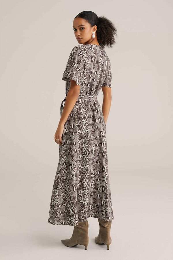 WE Fashion midi jurk bruin - Foto 3
