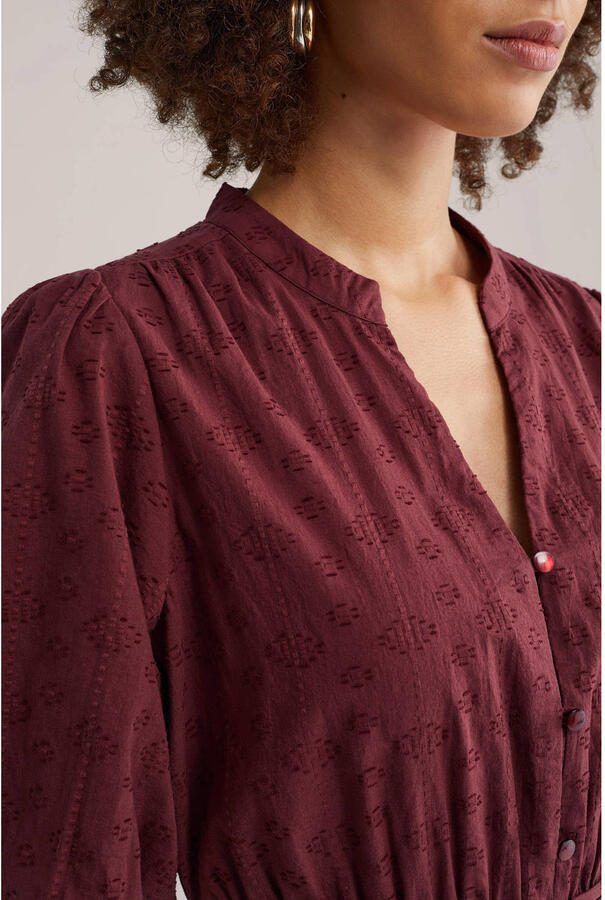 WE Fashion midi jurk donkerrood - Foto 2