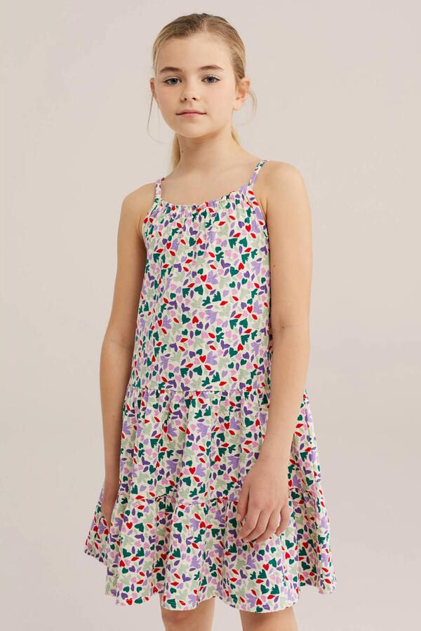 WE Fashion midi jurk ecru