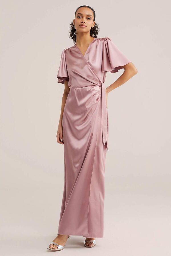 WE Fashion midi jurk lichtroze - Foto 2
