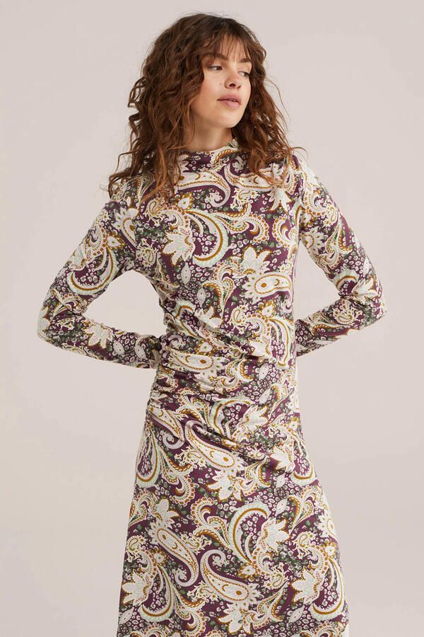 WE Fashion midi jurk meerkleurig