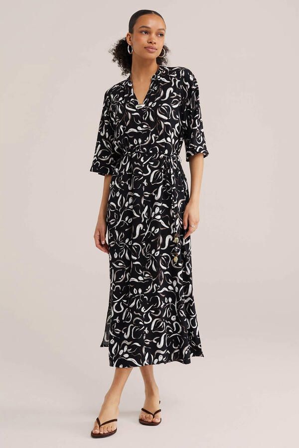 WE Fashion midi jurk zwart - Foto 2