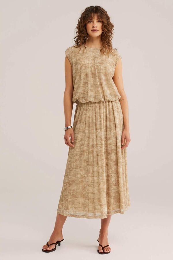 WE Fashion midi rok beige - Foto 2