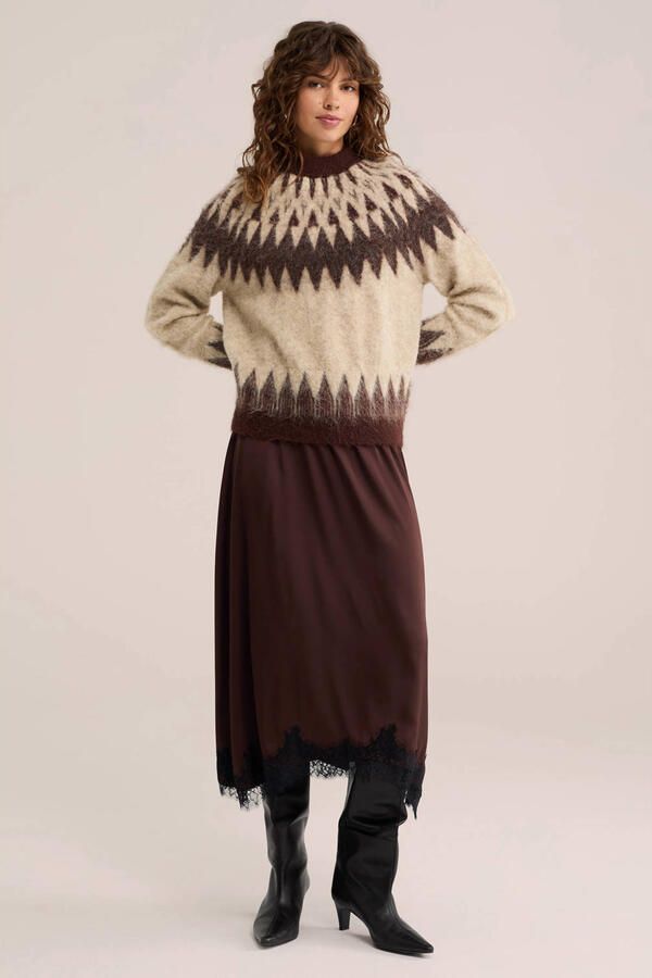 WE Fashion midi rok bruin - Foto 2
