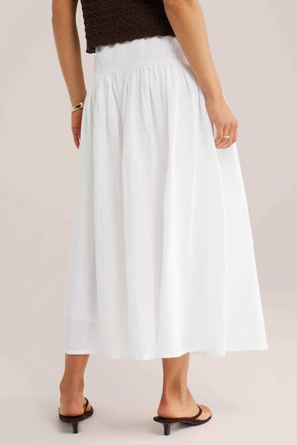 WE Fashion midi rok wit - Foto 3