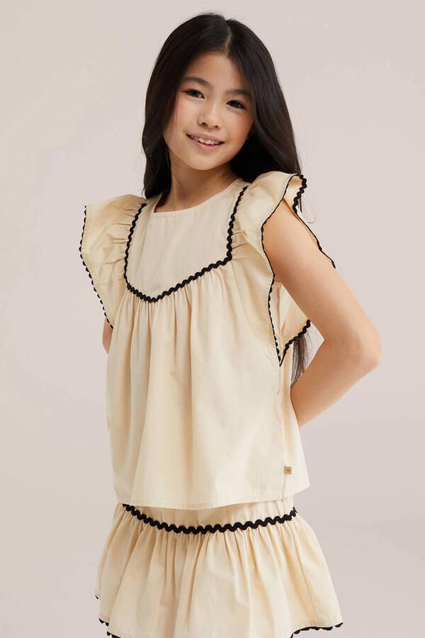 WE Fashion mouwloze top beige