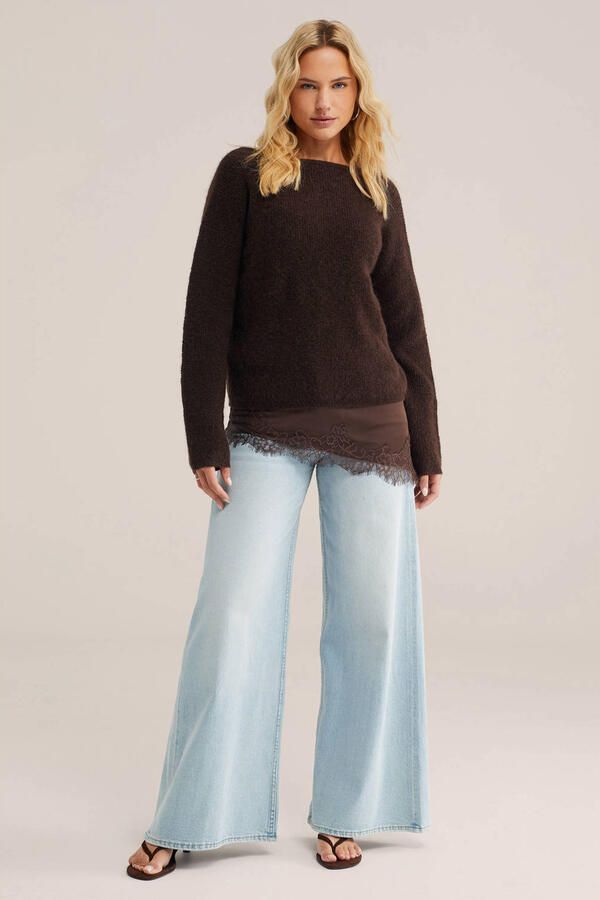 WE Fashion mouwloze top bruin - Foto 2