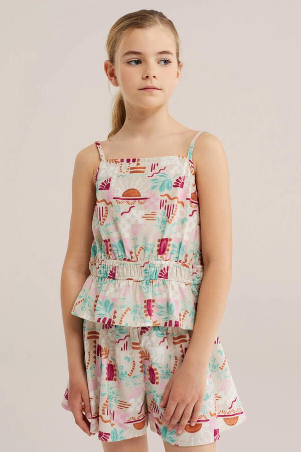 WE Fashion mouwloze top ecru