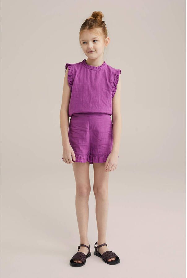 WE Fashion mouwloze top paars - Foto 2