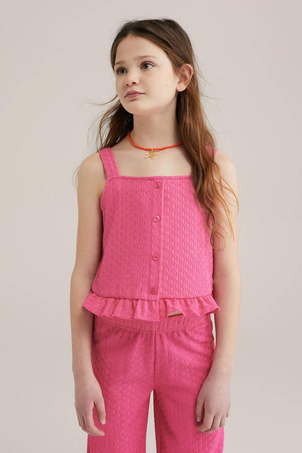 WE Fashion mouwloze top roze