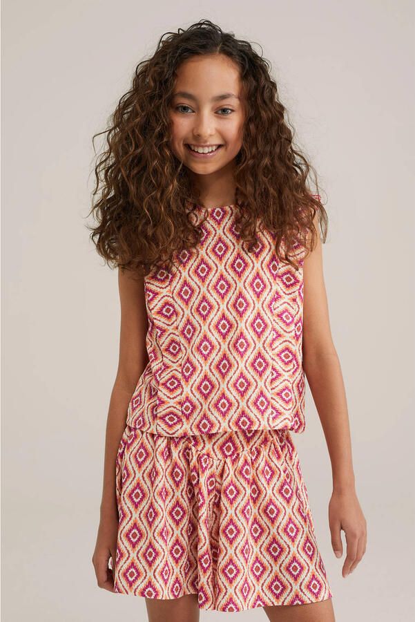 WE Fashion mouwloze top roze - Foto 1