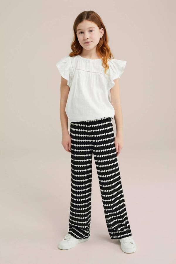 WE Fashion mouwloze top wit broderie - Foto 3
